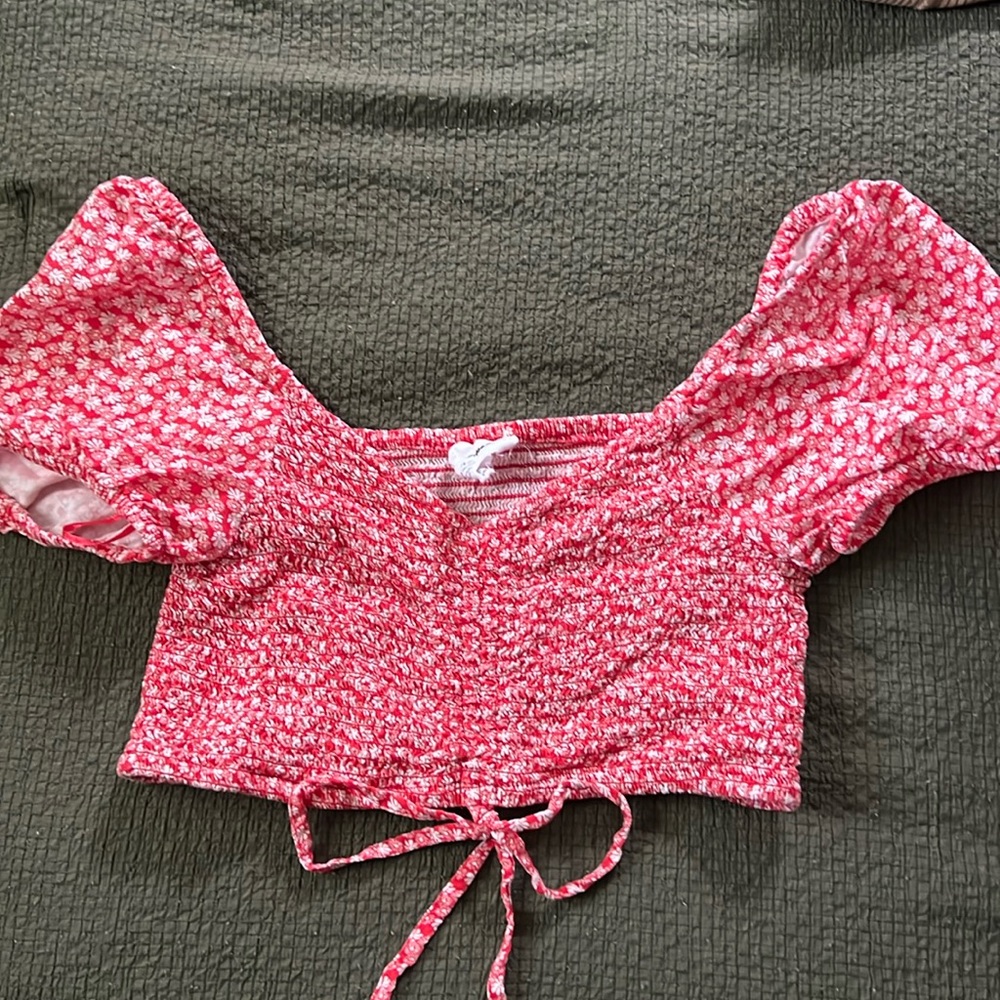 Floral off the shoulder top